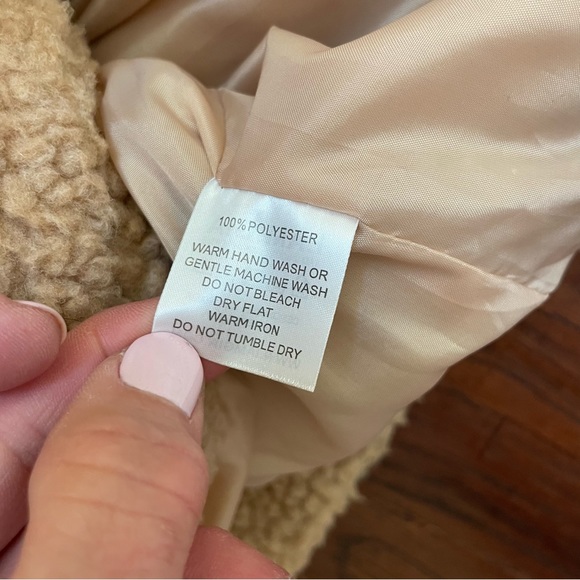 I.AM.GIA Pixie Teddy Sherpa Fleece Jacket Size L - Picture 5 of 8